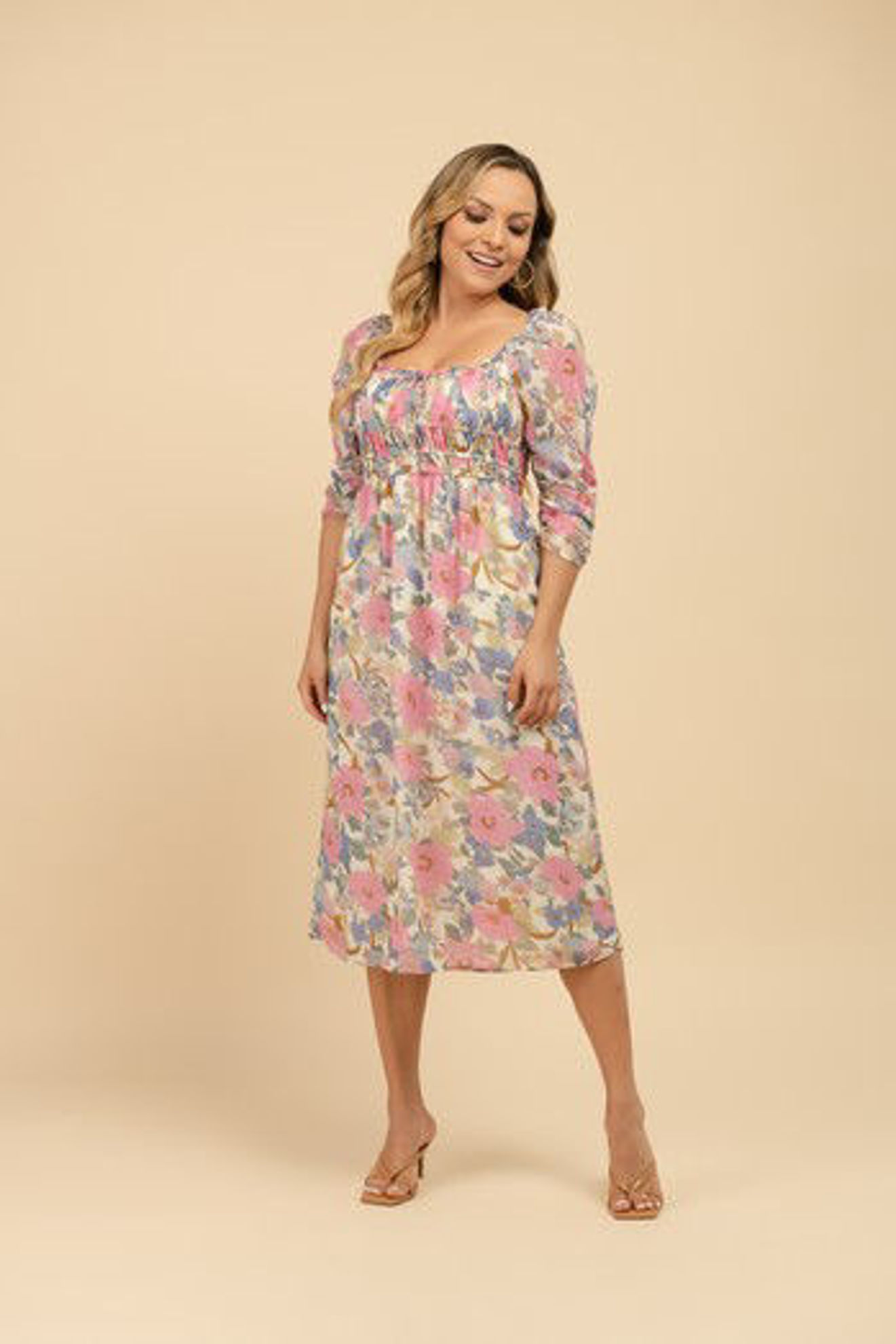 Imagen de Vestido Chiffon Floral