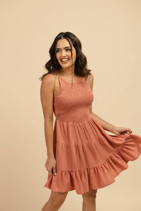 Imagen de Vestido Nido Abeja Solido
