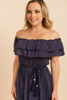 Imagen de Vestido Off Shoulder Largo Solido(Rayon)                                             (Exclusivo Pagina)