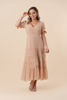 Imagen de Vestido Lunares Seda Largo                                                                (Exclusivo Pagina)