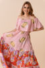 Imagen de Vestido Off Shoulder Estampado Largo                                          (Exclusivo Pagina)