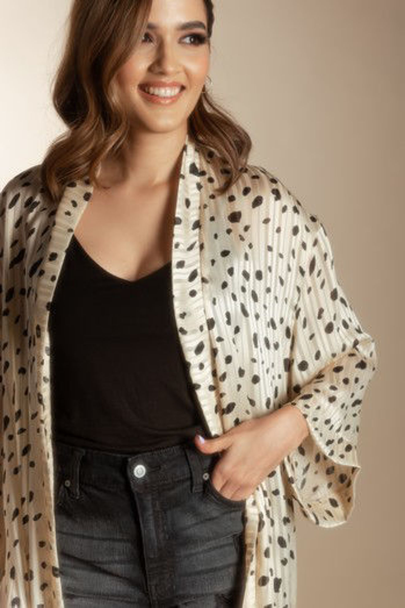 Imagen de Kimono Seda Animal Print                                          (Exclusivo Pagina)