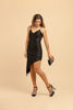 Imagen de Vestido Tirantes Cuello V Asimetrico                                         (Exclusivo Pagina)