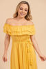 Imagen de Vestido Off Shoulder Largo Solido(Rayon)                                             (Exclusivo Pagina)