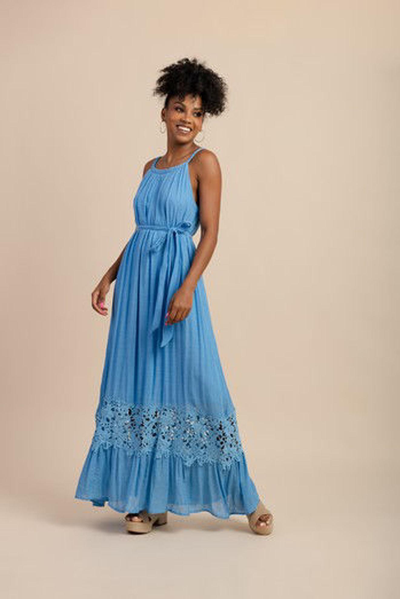 Imagen de Vestido Manta con Croche Falda                                          (Exclusivo Pagina)