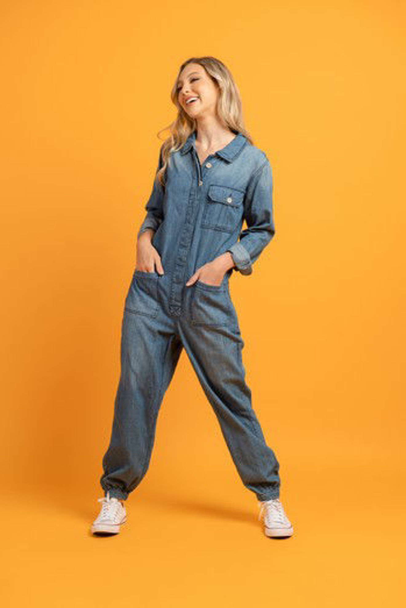 Imagen de Jumpsuit Denim Bolsillos                                          (Exclusivo Pagina)