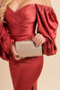 Imagen de Vestido Satin Off Shoulder Manga Larga (Exclusivo Página)