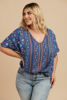 Imagen de Blusa Cuello V Print Floral     (Exclusiva Pagina)