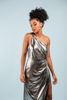 Imagen de Vestido Metalico Asimetrico                                                  (Exclusivo Pagina)