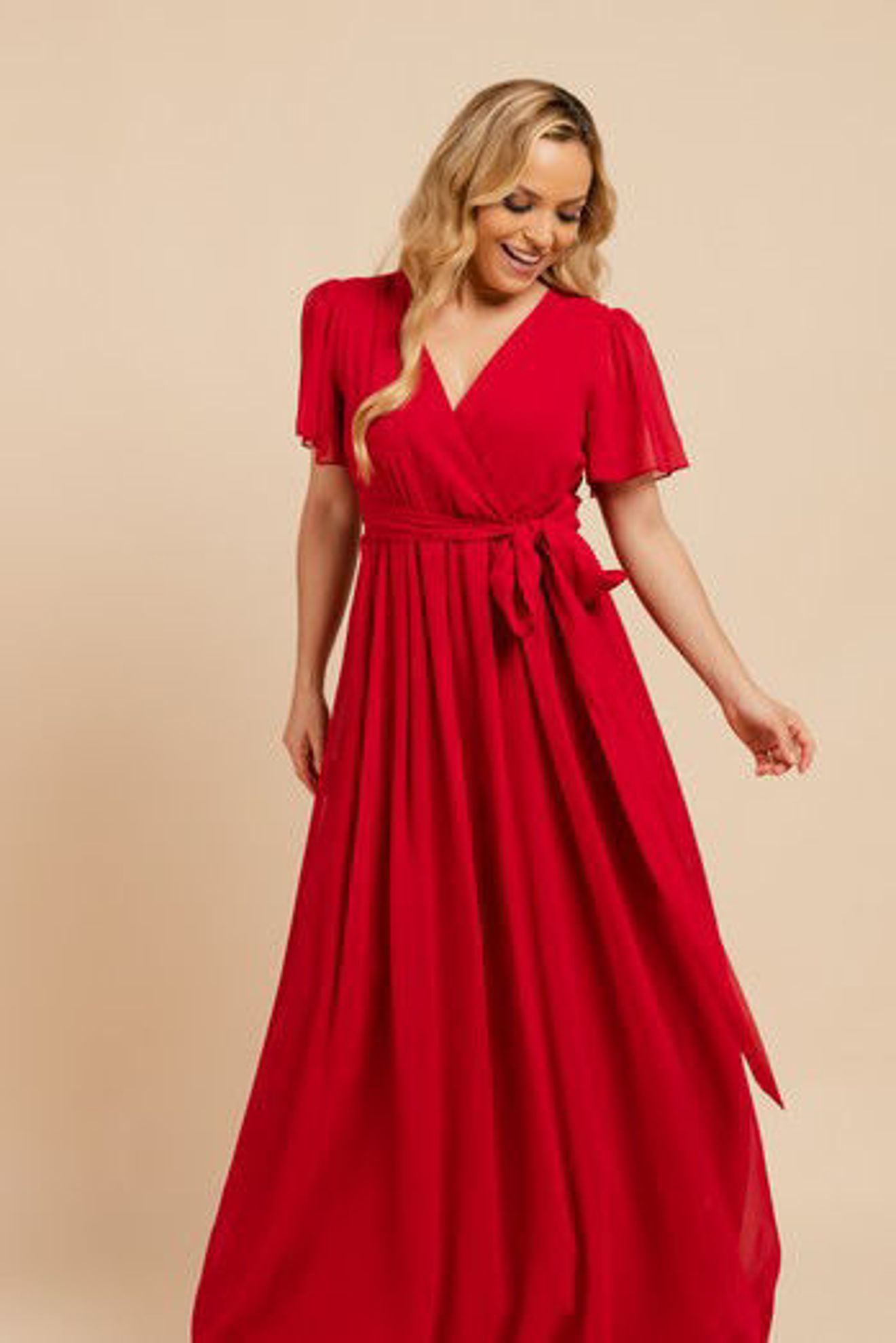Imagen de Vestido Seda Manga Corta (Exclusivo Página)