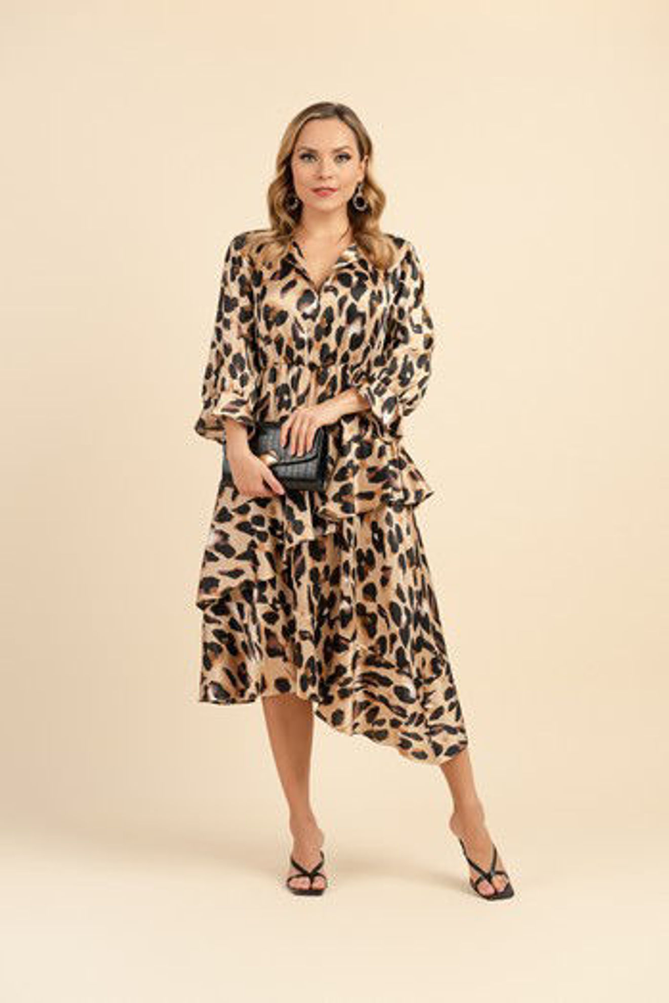 Imagen de Vestido Animal Print Manga 3/4                                                        (Exclusivo Pagina)