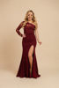 Imagen de Maxi Dress Blusa Un Hombro Encaje                                      (Exclusivo Pagina)