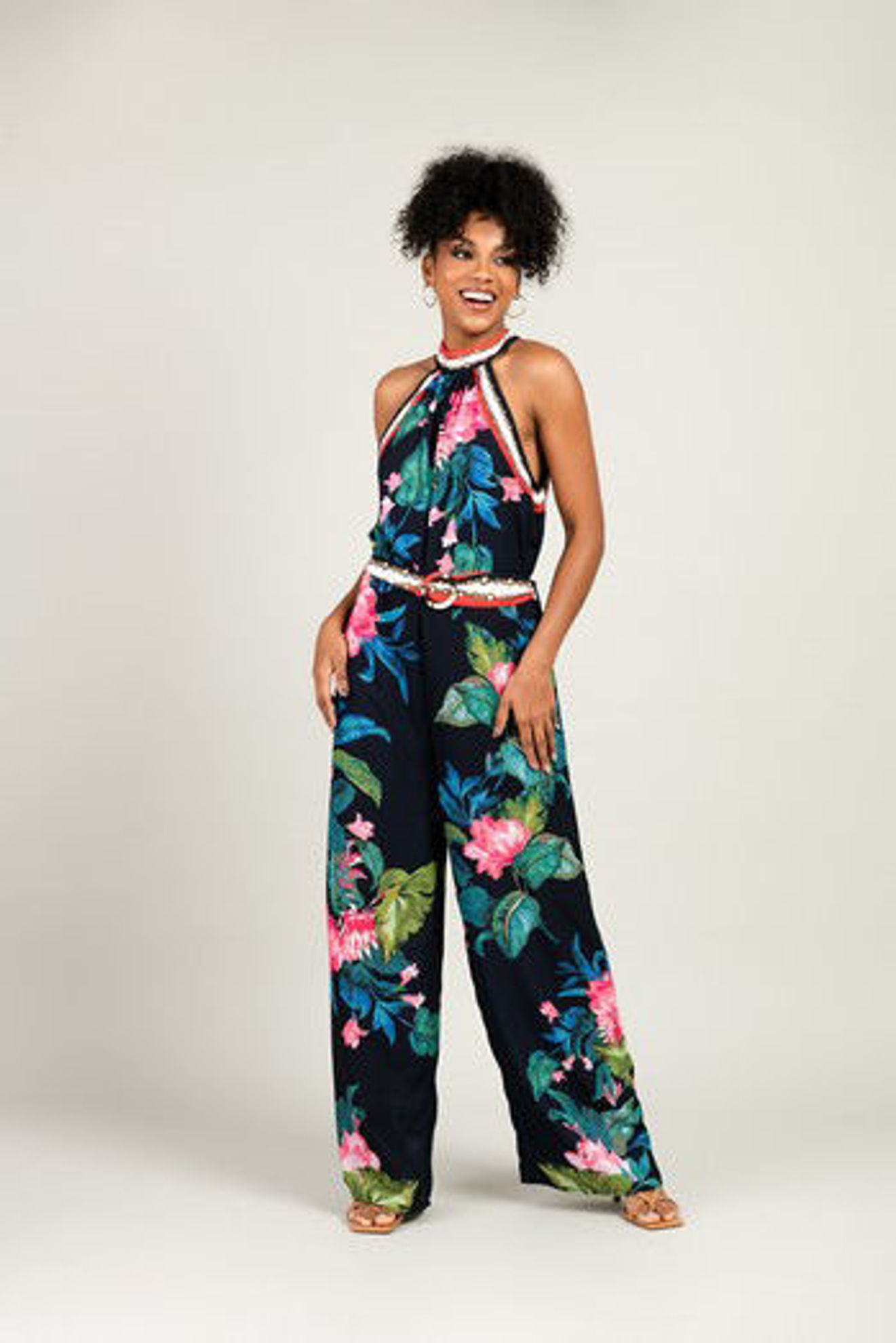 Imagen de Jumpsuit Halter Print Floral                                              (Exclusivo Pagina)