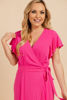 Imagen de Vestido Cruzado Solido (Rayon)                     (Exclusivo Pagina)