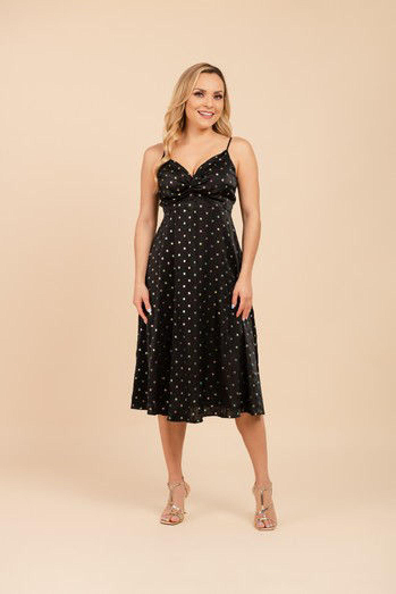Imagen de Vestido Satin Tirates Lunares                                                      (Exclusivo Pagina)