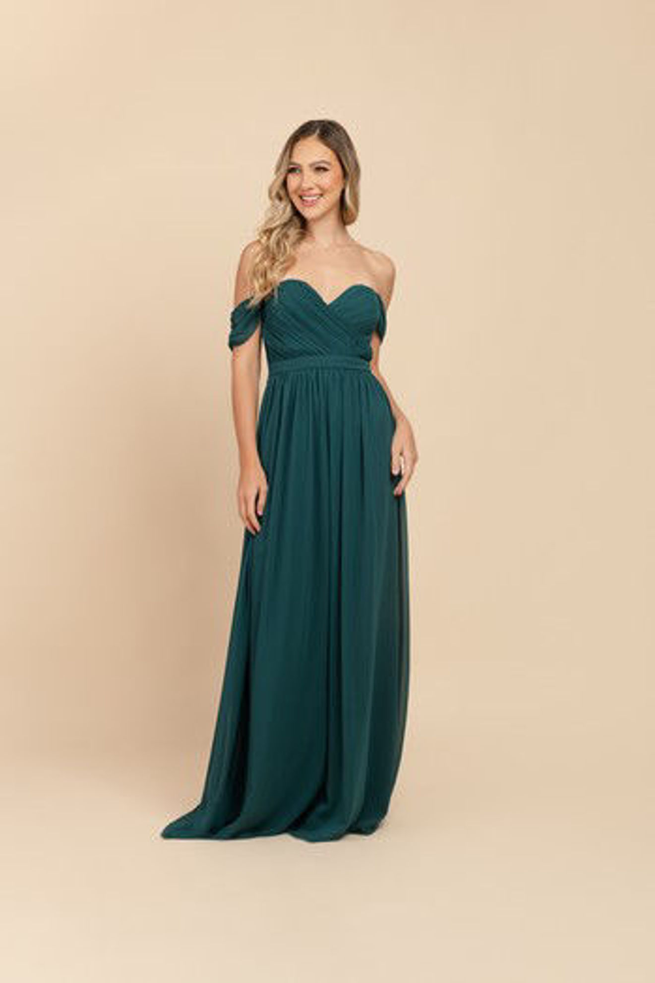 Imagen de Maxi Dress Off Shoulder Elastico Espalda                       (Exclusivo Pagina)