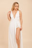 Imagen de Maxi Dress Con Body, Escote Profundo (Exclusivo Pagina)