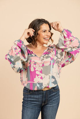 Imagen de Blusa Estampada Rayon     (Exclusiva Pagina)