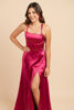 Imagen de Vestido Satín Espalda Descubierta (Exclusivo Página)