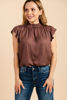 Imagen de Blusa Cuello Alto, Manga Vuelo      (Exclusiva Pagina)