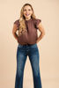 Imagen de Blusa Cuello Alto, Manga Vuelo      (Exclusiva Pagina)