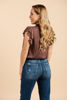 Imagen de Blusa Cuello Alto, Manga Vuelo      (Exclusiva Pagina)