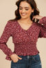Imagen de Blusa Print Florecitas Manga Larga Rayon       (Exclusiva pagina)