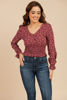 Imagen de Blusa Print Florecitas Manga Larga Rayon       (Exclusiva pagina)