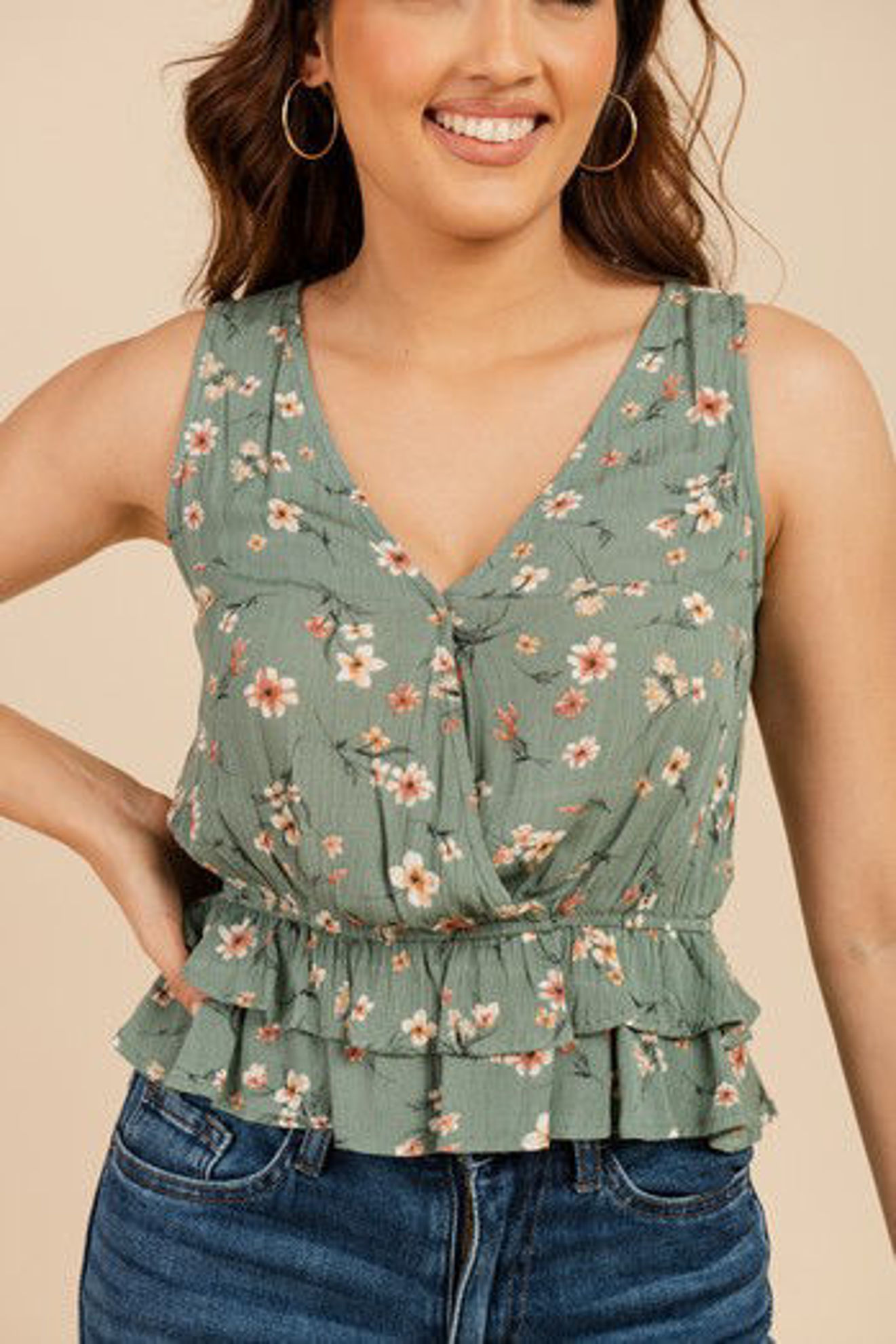 Imagen de Blusa Cuello V Print Floral