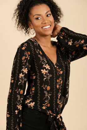 Imagen de Blusa Manga larga Estampada (Rayon)