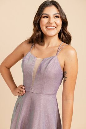 Imagen de Vestido Tirante Brillo Tornasol                                                 (Exclusivo de Pagina)