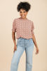 Imagen de Blusa Estampada Manga Corta En Rayon                      (Exclusiva Pagina)
