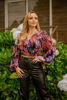 Imagen de Blusa Cruzada Estampada Tropical