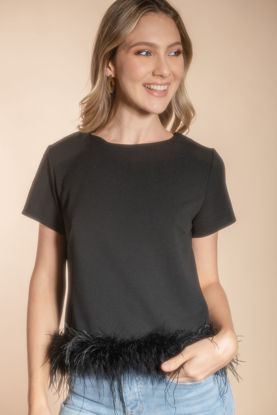 Imagen de Blusa Detalle Plumas       (Exclusiva Pagina)