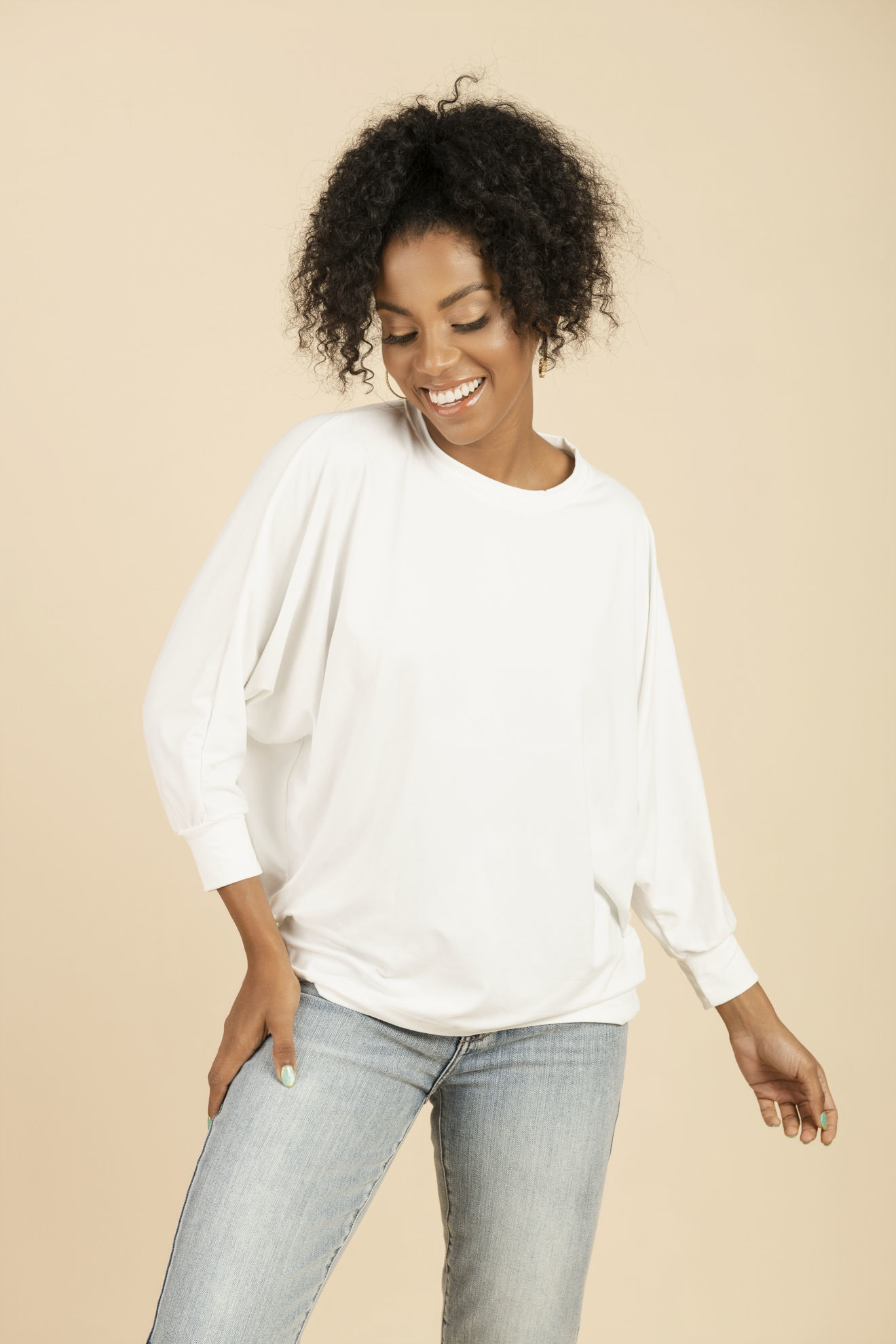 Imagen de Blusa Manga 3/4 Cuello Redondo         (Exclusiva Pagina)