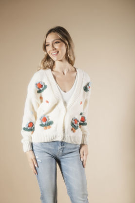 Imagen de Sweater  Cardigan Flores