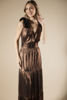 Imagen de Maxi Dress Metálico  Lazo Hombros.   (Exclusivo Pagina)