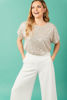 Imagen de Blusa Lentejuelas Cuello Redondo