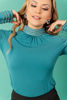 Imagen de Blusa Cuello Alto Abalorios      Exclusiva Pagina)