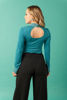 Imagen de Blusa Cuello Alto Abalorios      Exclusiva Pagina)