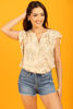 Imagen de Blusa Print Floral Vuelo Mangas      (Exclusiva Pagina)