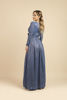 Imagen de Vestido M Larga Brillo Cuello V