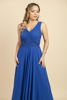 Imagen de Vestido Cuello V Croche Abalorios Cintura