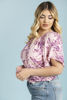 Imagen de Blusa Estampada Manga Corta En Rayon                                          (Exclusiva Pagina)