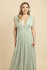Imagen de Maxi Dress Tull Brillo Cuello V Profundo