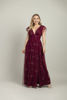 Imagen de Maxi Dress Tull Brillo Cuello V Profundo