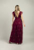 Imagen de Maxi Dress Tull Brillo Cuello V Profundo