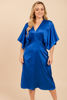 Imagen de Vestido Satin Cuello V                                               (Exclusivo Pagina)