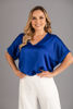 Imagen de Blusa En Satin  Cuello V Manga Corta     (Exclusivo Pagina)
