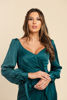 Imagen de Vestido Satin Manga Larga Abiertas (Exclusivo Página)